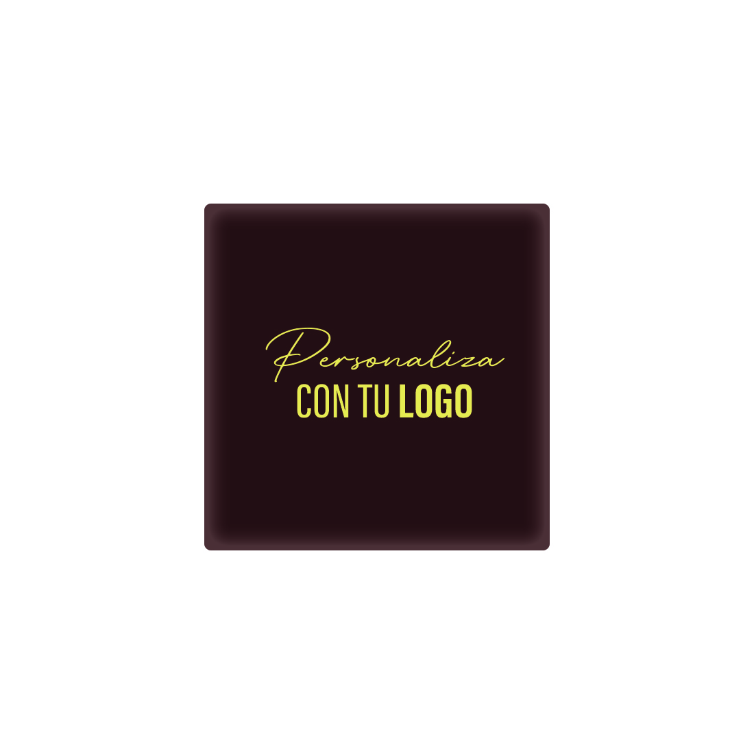 Placa personalizada de chocolate cuadrada 30x30 mm (432 u.)