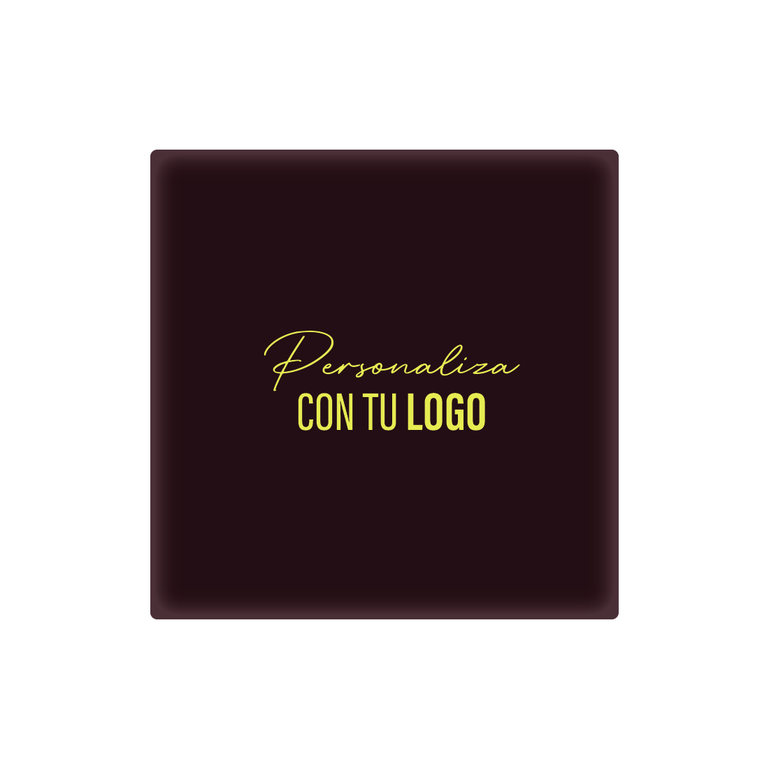 Placa personalizada de chocolate cuadrada 50x50 mm (240 u.)