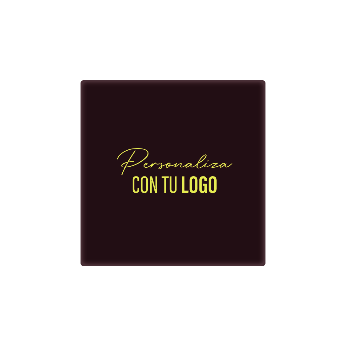 Placa personalizada de chocolate cuadrada 40x40 mm (240 u.)