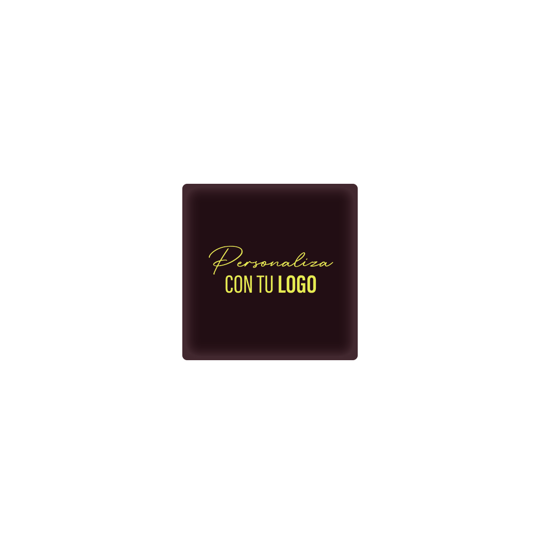 Placa personalizada de chocolate cuadrada 20x20 mm (1040 u.)