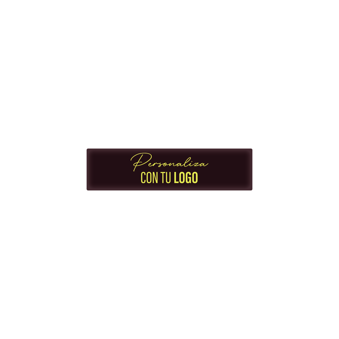 Placa personalizada de chocolate rectangular 57x15 mm (240 u.)