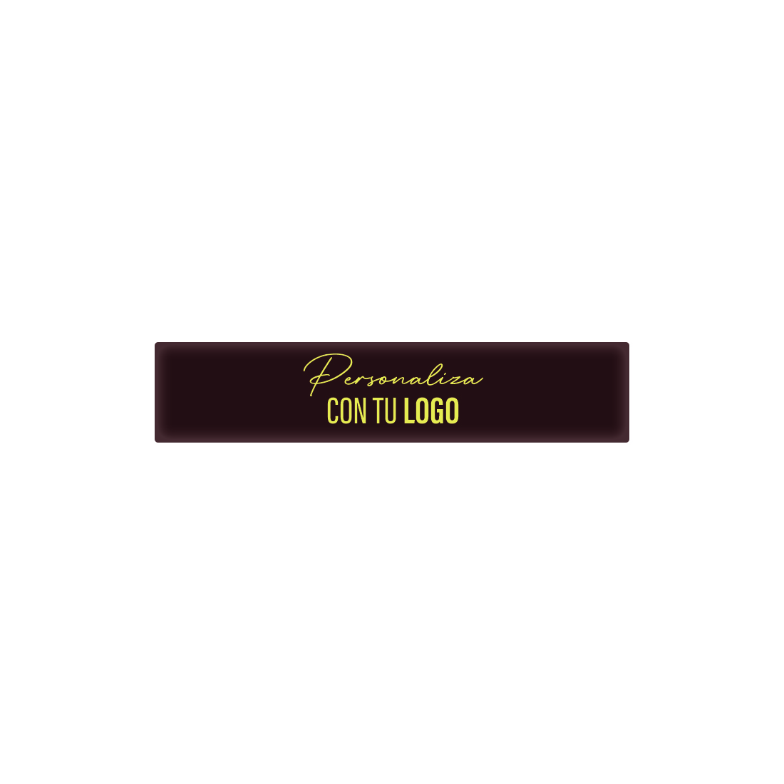 Placa personalizada de chocolate rectangular 70x15 mm (432 u.)