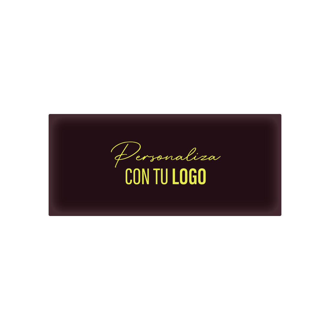 Placa personalizada de chocolate rectangular 80x35 mm (192 u.)