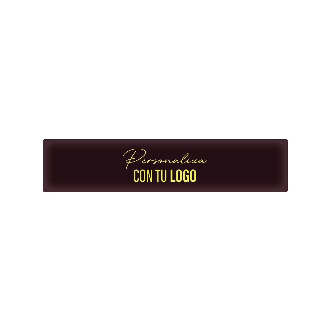 Placa personalizada de chocolate rectangular 57x12 mm (520 u.)