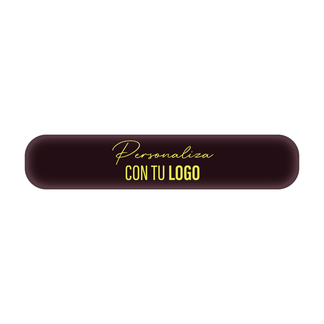Placa personalizada de chocolate rectangular con bordes redondeados 150x30 mm (240 u.)