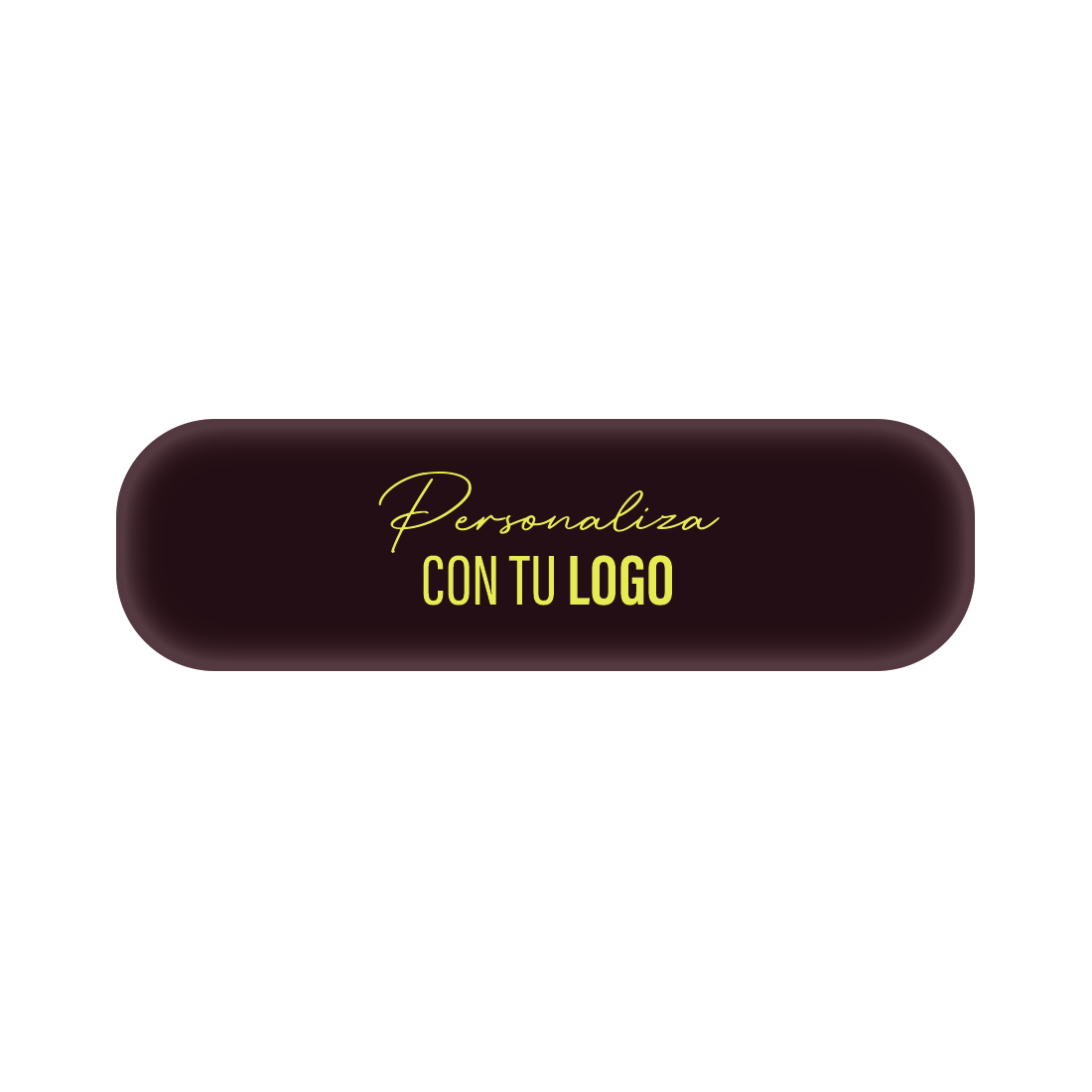Placa personalizada de chocolate rectangular con bordes redondeados 140x40 mm (240 u.)