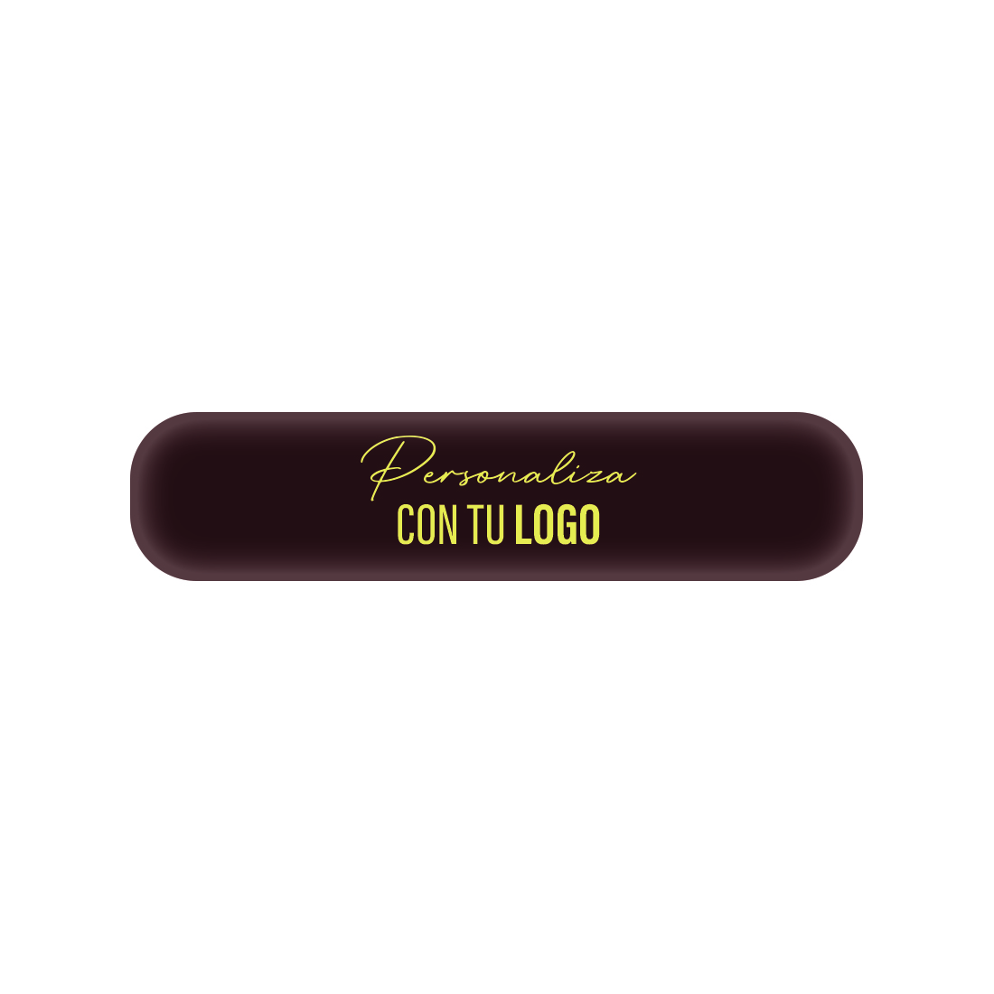 Placa personalizada de chocolate rectangular con bordes redondeados 130x30 mm (240 u.)