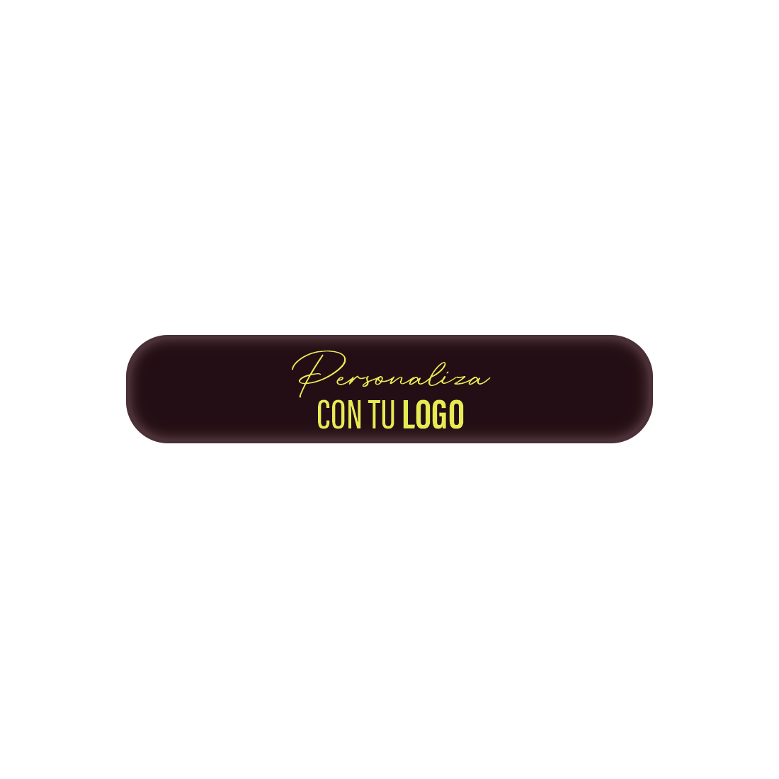 Placa personalizada de chocolate rectangular con bordes redondeados 120x25 mm (240 u.)