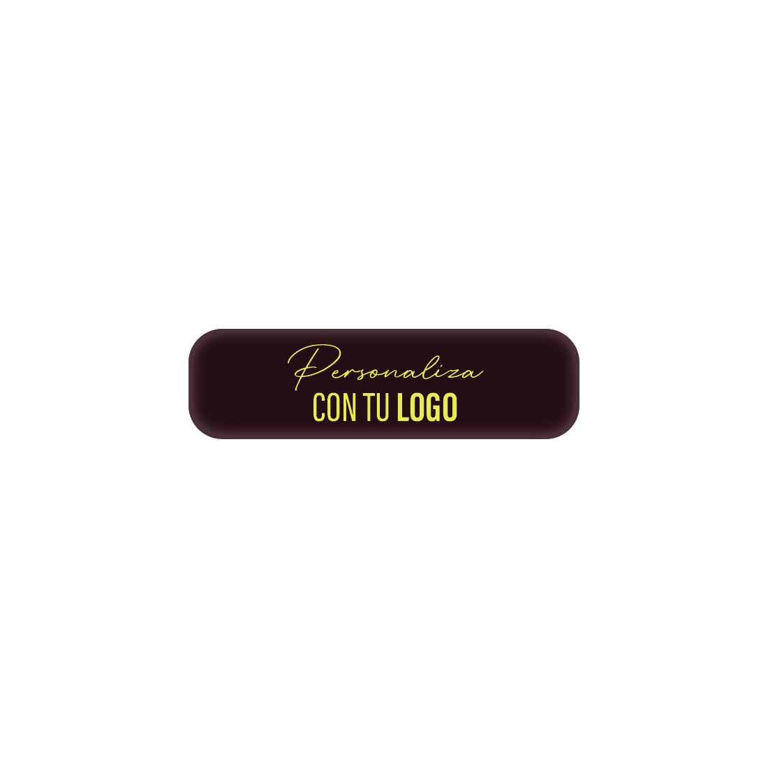 Placa personalizada de chocolate rectangular con bordes redondeados 70x20 mm (240 u.)