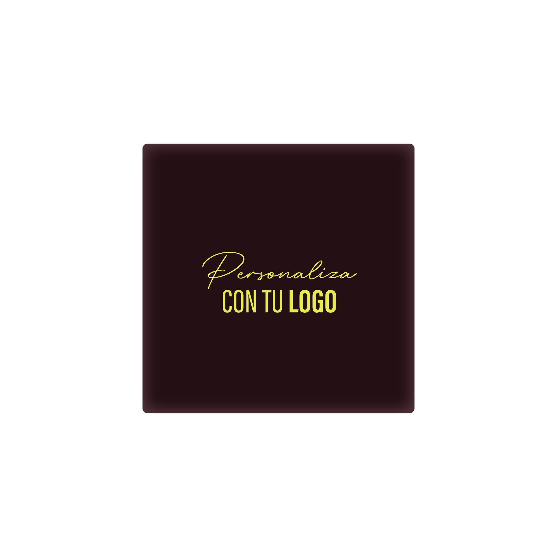 Placa personalizada de chocolate rectangular 38x38 mm (288 u.)