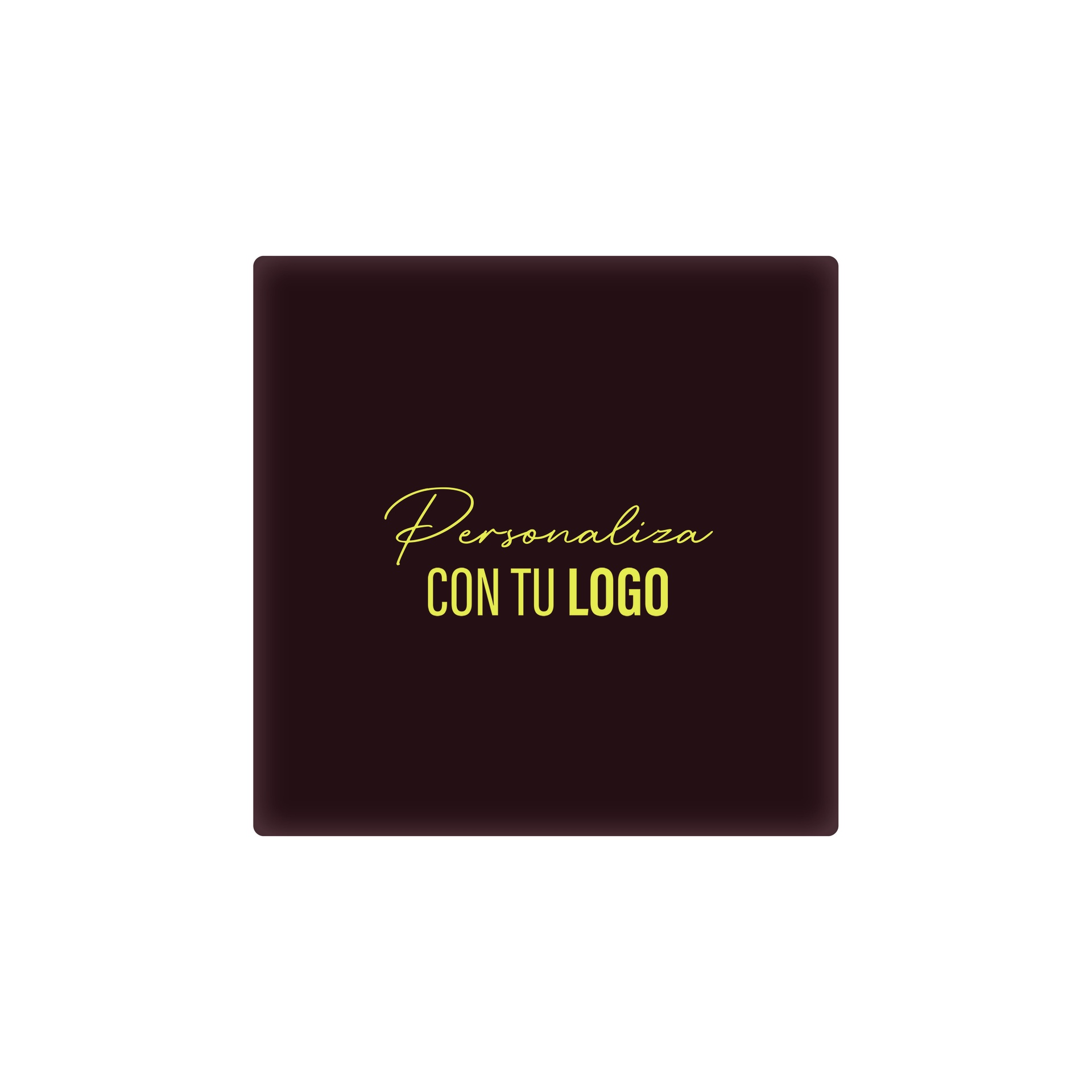 Placa personalizada de chocolate rectangular 45x45 mm (288 u.)