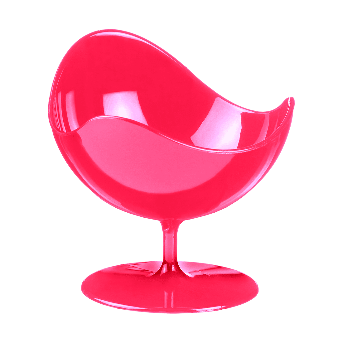 Sillón esfera fucsia de poliestireno ø70 h70 mm (2 u.)