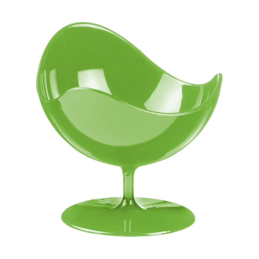 Sillón esfera verde anís de poliestireno ø70 h70 mm (2 u.)
