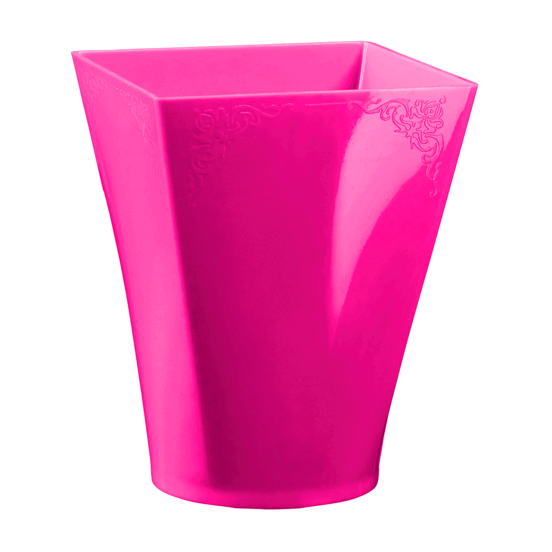 Mini vaso Gustav malva de poliestireno 58,5x58,5 h75 mm 150 ml (4 u.)