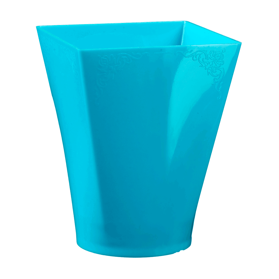 Mini vaso Gustav azul cielo de poliestireno 58,5x58,5 h75 mm 150 ml (4 u.)