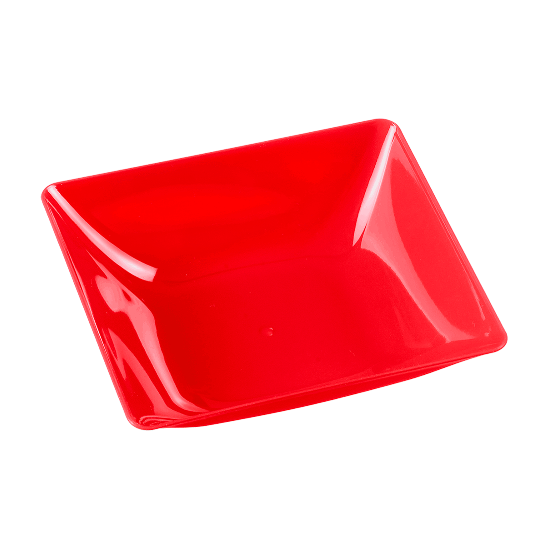 Cuenco Fluid rojo de poliestireno 95x85 h25 mm (6 u.)