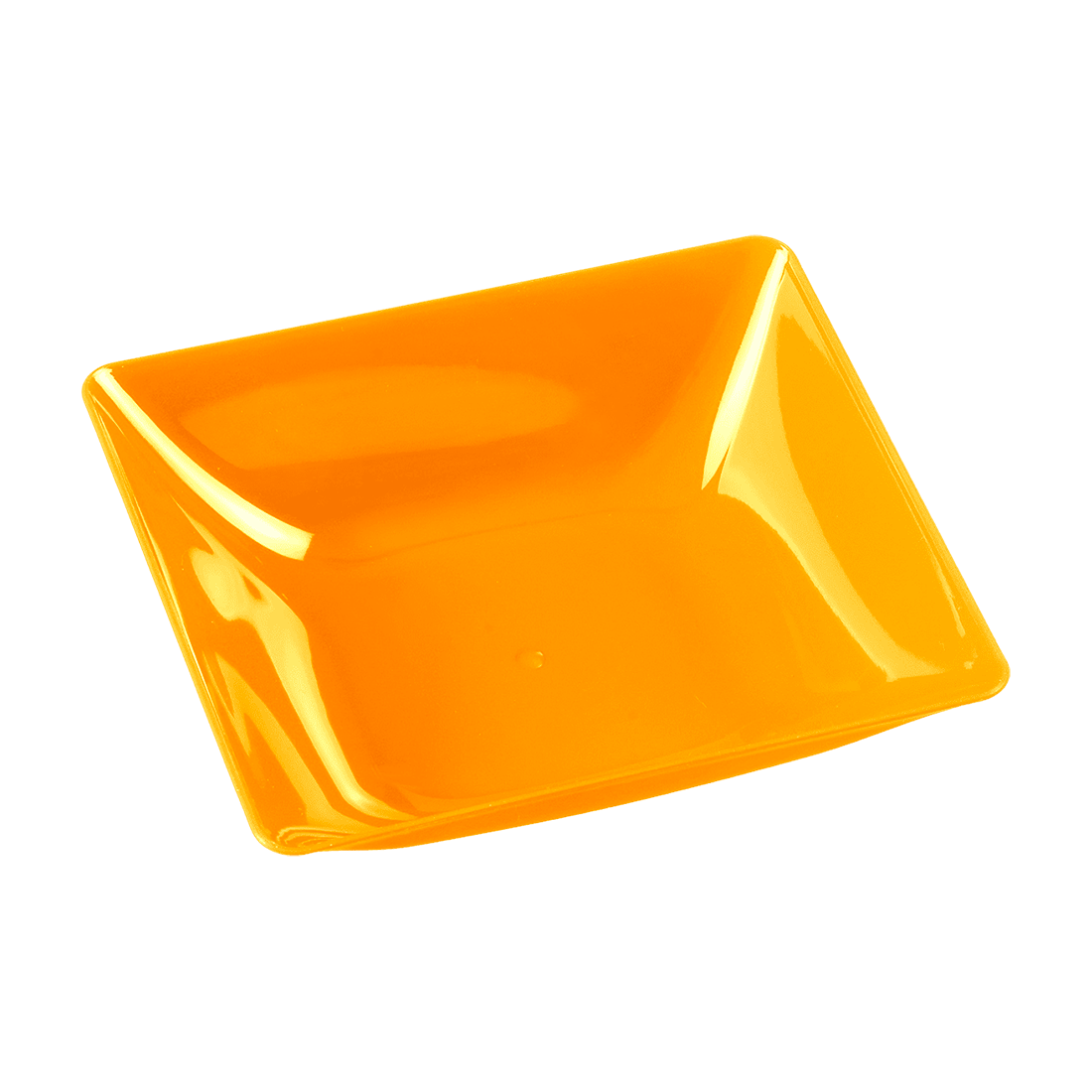 Cuenco Fluid naranja de poliestireno 95x85 h25 mm (6 u.)