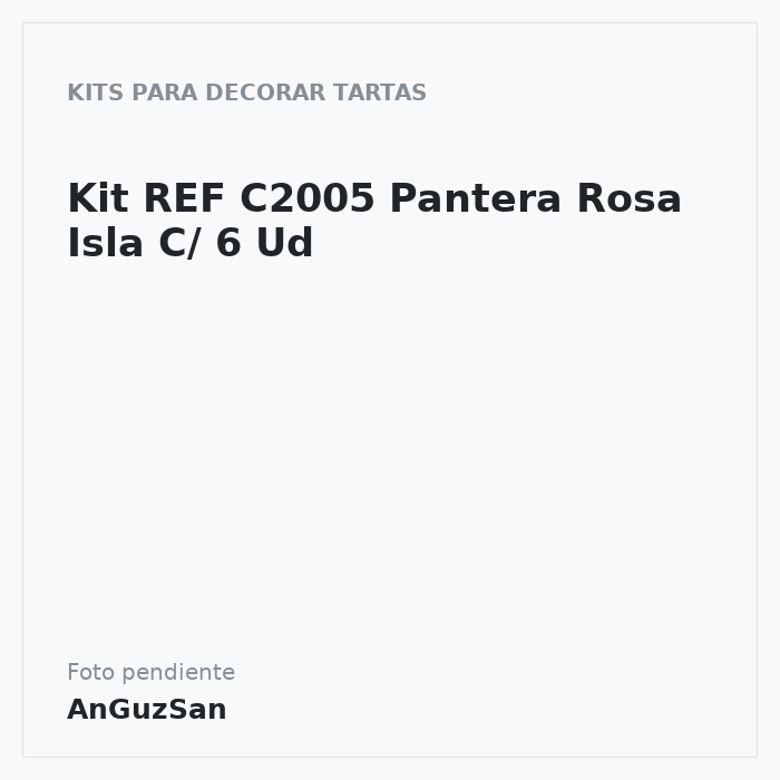 Kit REF C2005 Pantera Rosa Isla C/ 5 Ud