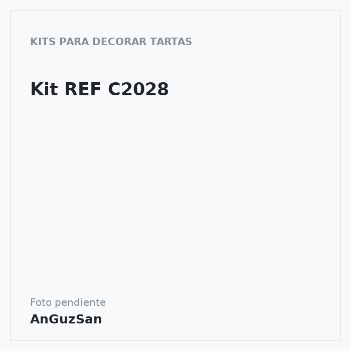 Kit REF C2028 · 6 unidades · Artipas