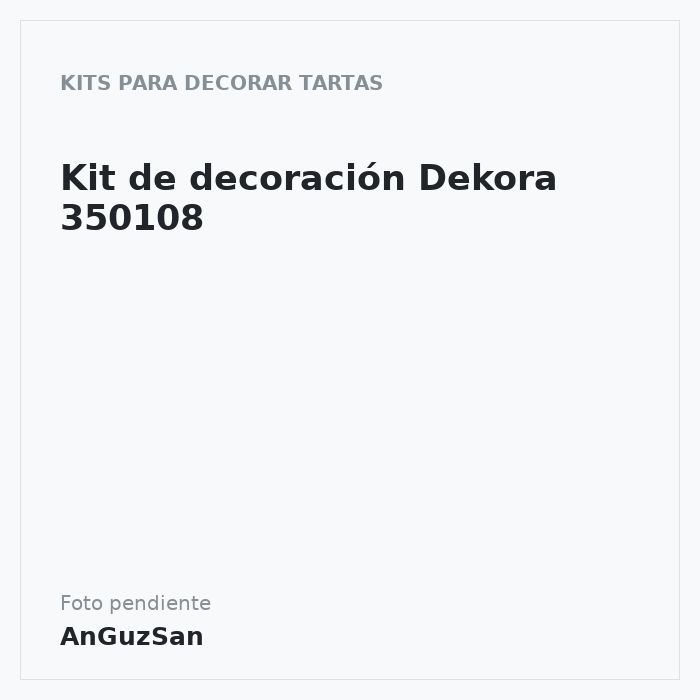 Kit de decoración Dekora 350108