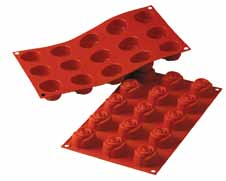 Molde de Silicona Rosas Ø 44 mm. Alto 27 mm. 23 ml. 15 Pcs (1 u.) · Artipas
