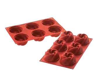 Molde de Silicona Vertigo 77X37 mm. 110 ml. 6 Moldes (1 u.) · Artipas