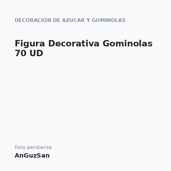 Figura Decorativa Gominolas 70 UD