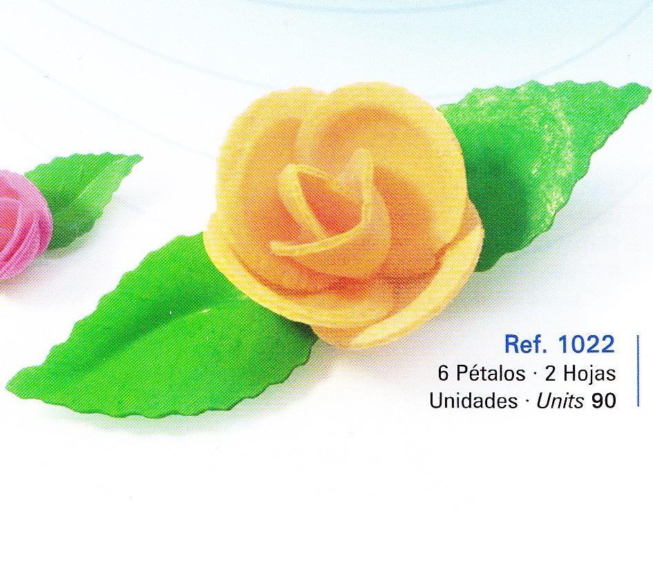 Oblea Rf. 1022 6 pétalos 2 hojas C/ 90 Ud