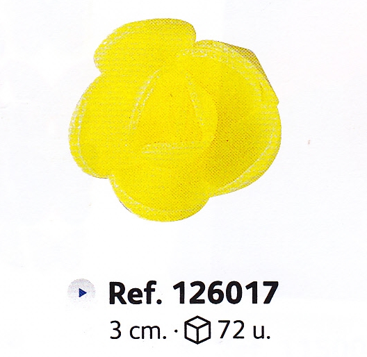 126017 Rosa Amarilla Mini C/ 72 Ud