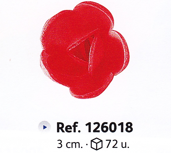 126018 Rosa Roja Mini C/ 72 Ud