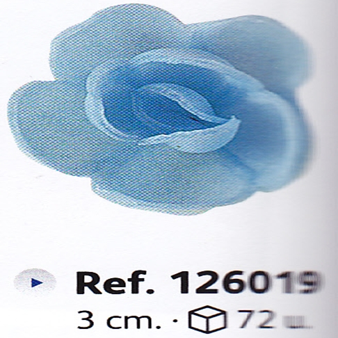 126019 Rosa Azul Mini C/ 72 Ud