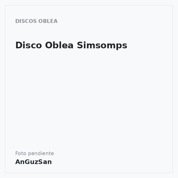 Disco Oblea Simsomps
