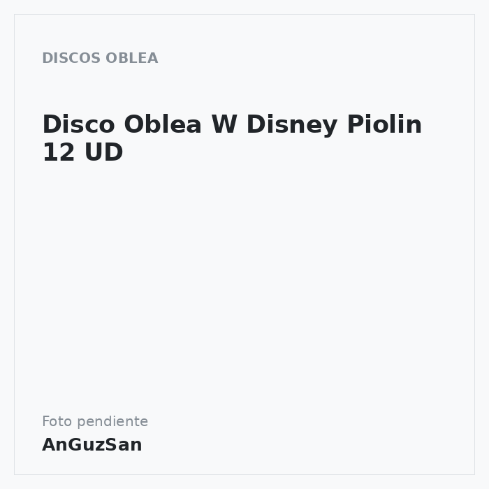 Disco Oblea W Disney Piolin 12 UD