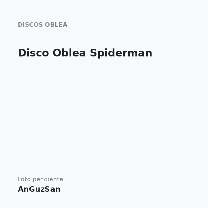 Disco Oblea Spiderman