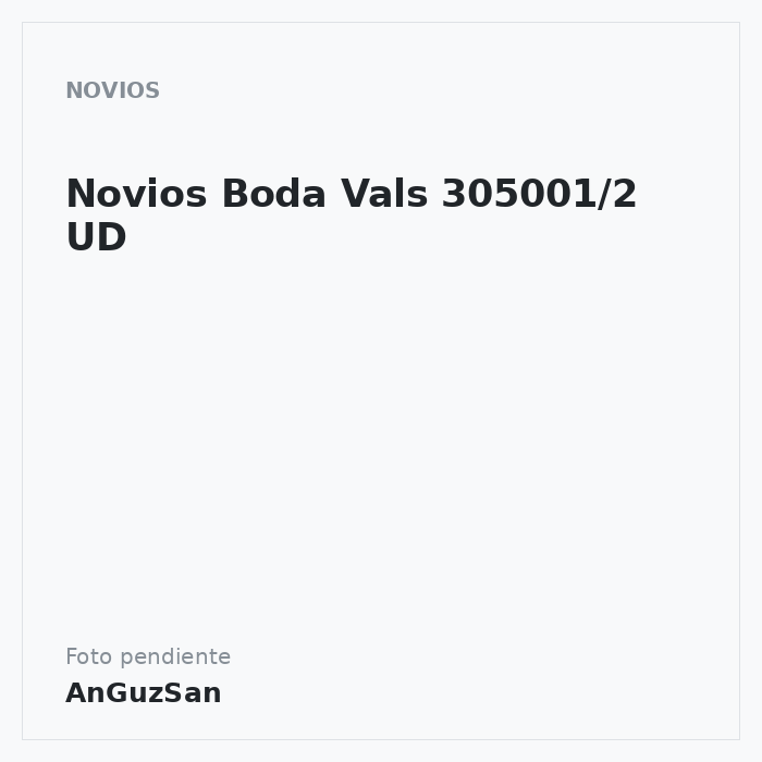 Novios Boda Vals 305001/2 UD