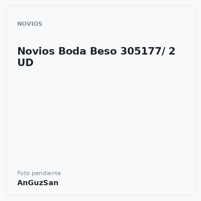 Novios Boda Beso 305177/ 2 UD