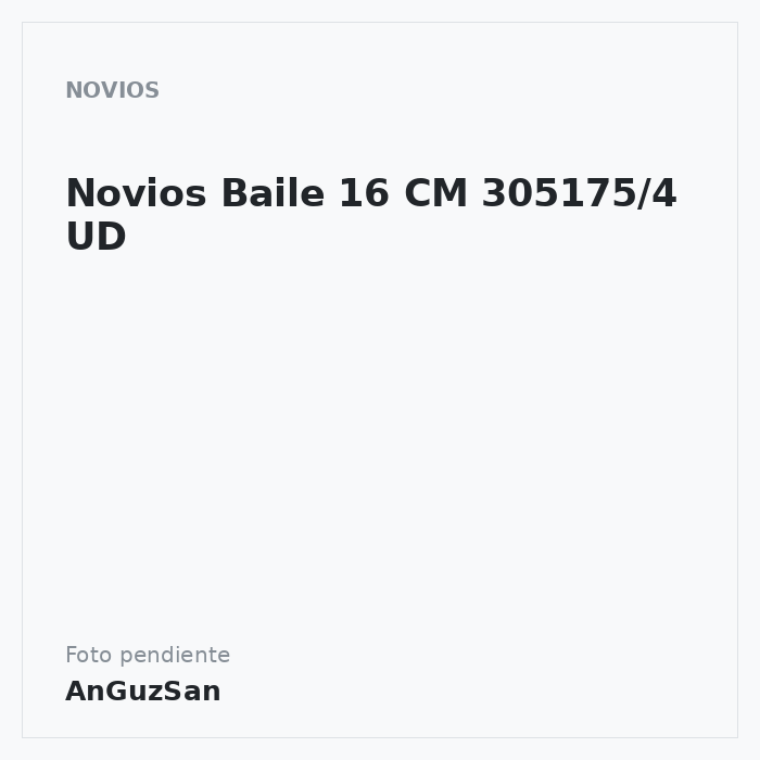 Novios Baile 16 CM 305175/4 UD