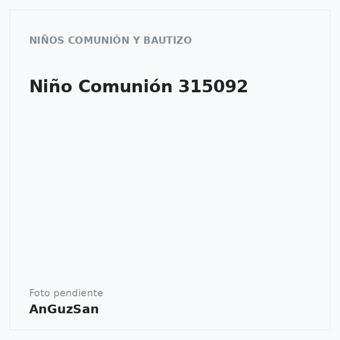 Niño Comunión 315092