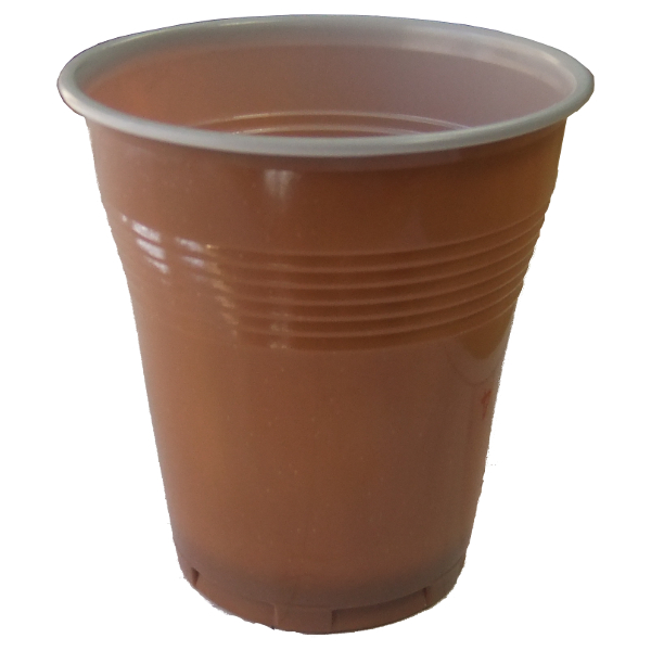 Vaso 160 cc Pardo  Bolsa 100 UD