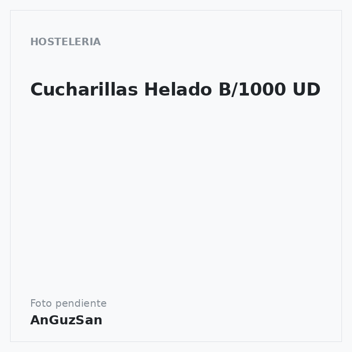 Cucharillas Helado B/1000 UD