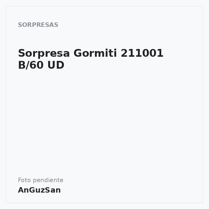 Sorpresa Gormiti 211001 B/60 UD