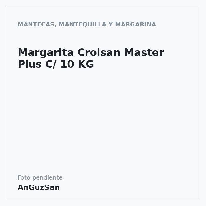 Margarita Croisan Master Plus C/ 10 KG