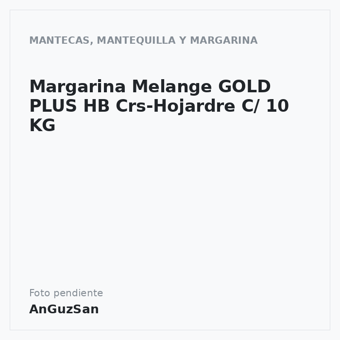 Margarina Melange GOLD PLUS HB Crs-Hojardre C/ 10 KG