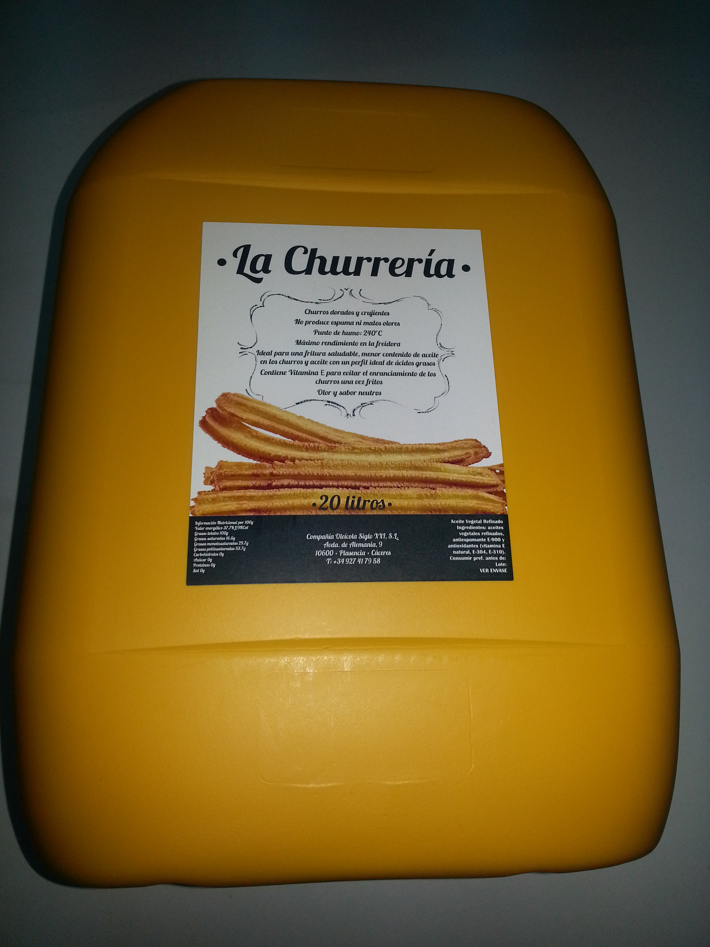 Aceite La Churreria Garrafa 20 L