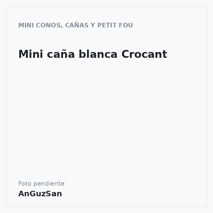Mini caña blanca Crocant