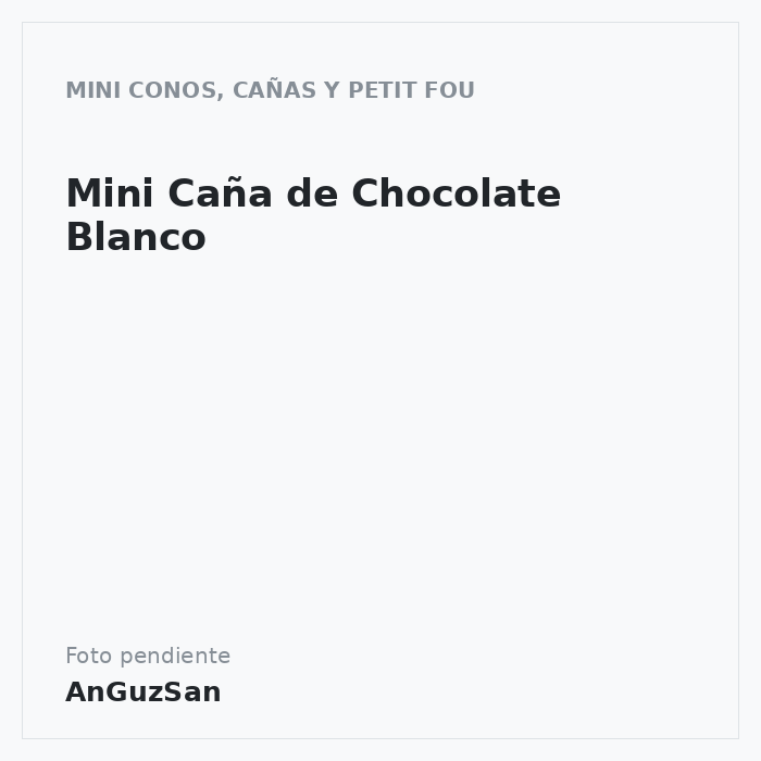 Mini Caña de Chocolate Blanco