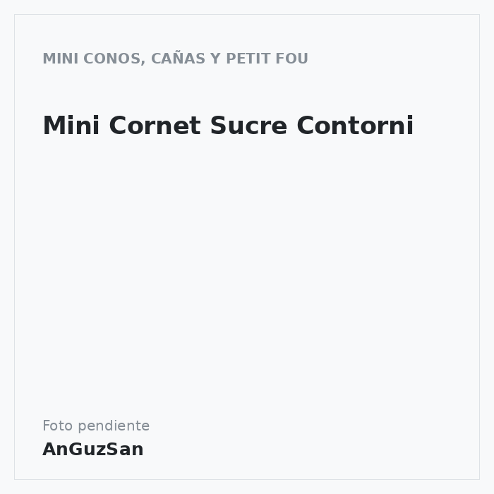 Mini Cornet Sucre Contorni