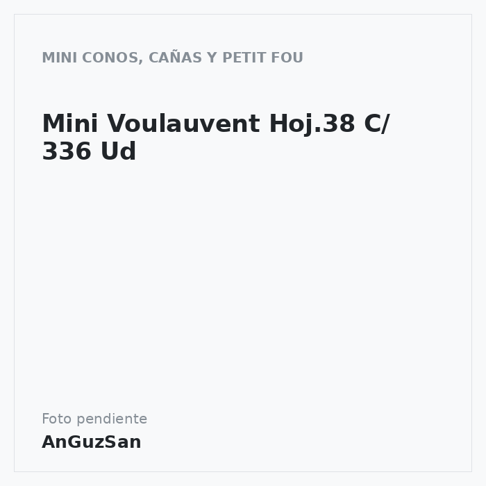 Mini Voulauvent Hoj.38 C/ 336 Ud