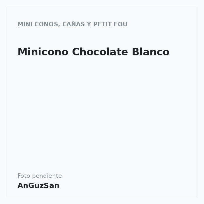 Minicono Chocolate Blanco