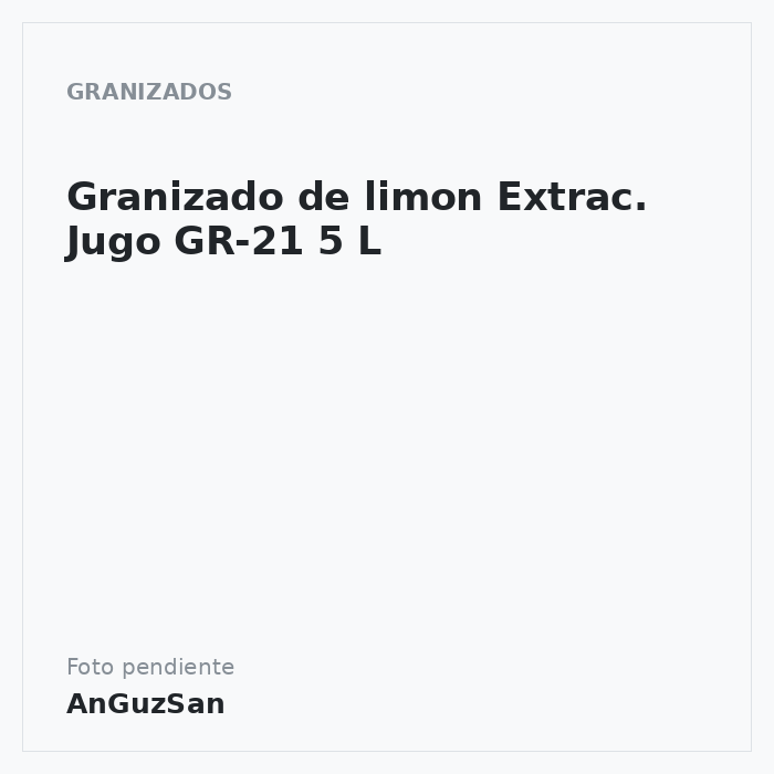 Granizado de limon Extrac. Jugo GR-21  5 L